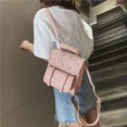 Leather Women Shoulder Backpack