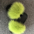 Cute Plush Fox Hair Fluffy Slippers