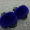 Cute Plush Fox Hair Fluffy Slippers