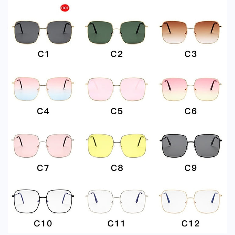 Retro Luxury Square Sunglasses