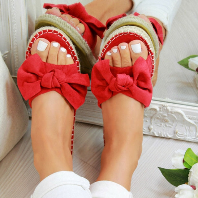 Casual Open Toe Leopard Slippers