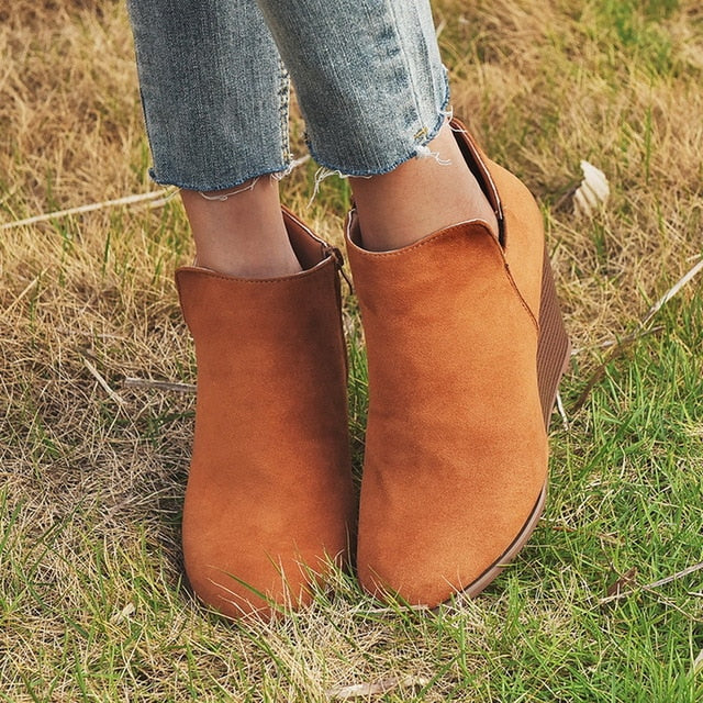 Leopard Ankle Pointed Toe Booties