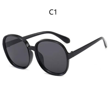 Luxury Plastic Classic Vintage Oversized Round Frame Sunglasses