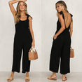 Casual Loose Linen Cotton Jumpsuit