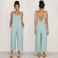 Casual Loose Linen Cotton Jumpsuit