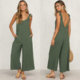 Casual Loose Linen Cotton Jumpsuit