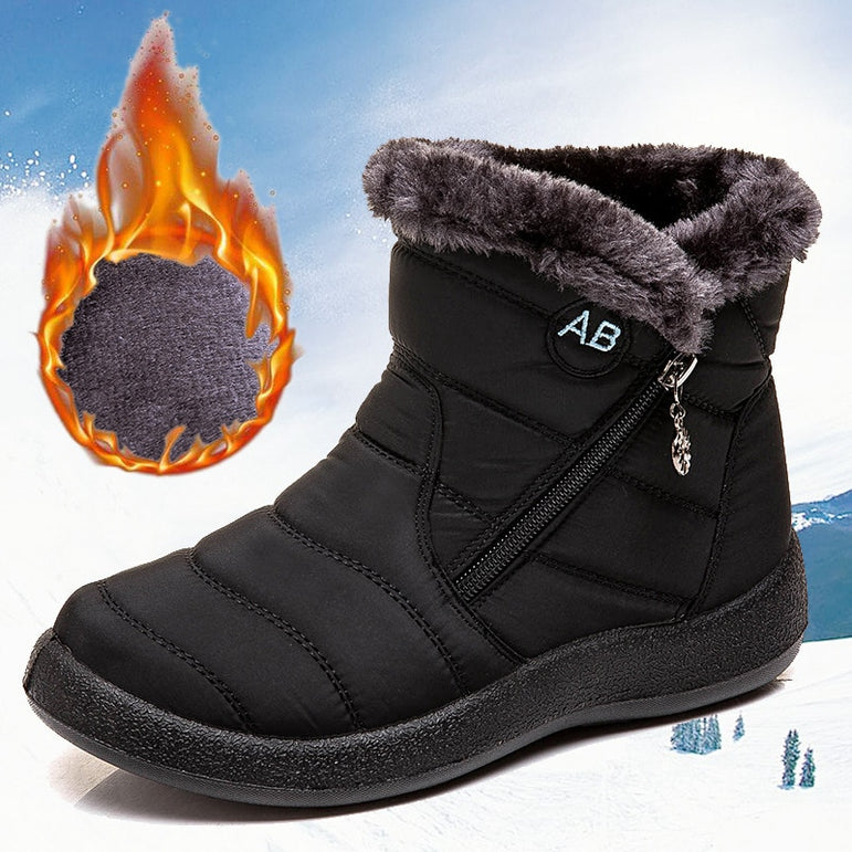 Waterproof Snow Plush Warm Ankle Boots