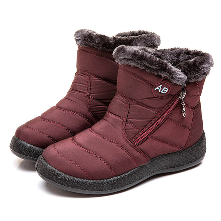 Waterproof Snow Plush Warm Ankle Boots