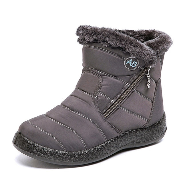 Waterproof Snow Plush Warm Ankle Boots