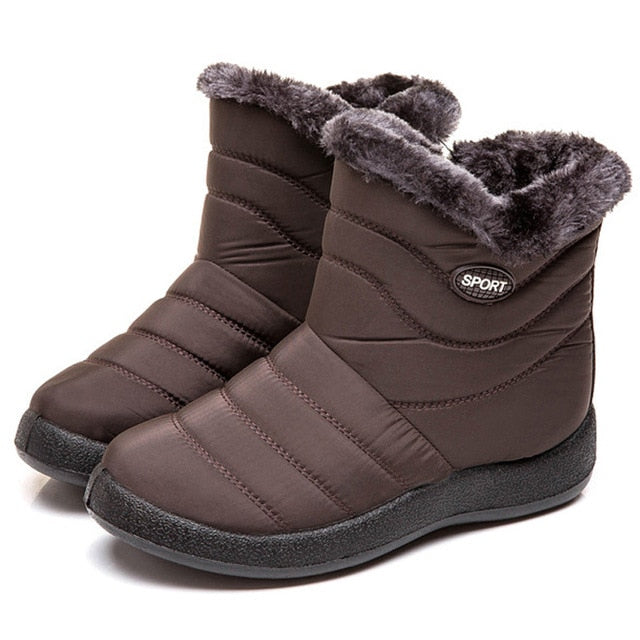 Waterproof Snow Plush Warm Ankle Boots