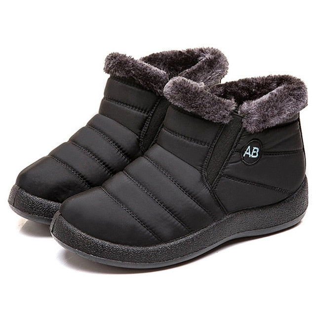 Waterproof Snow Plush Warm Ankle Boots