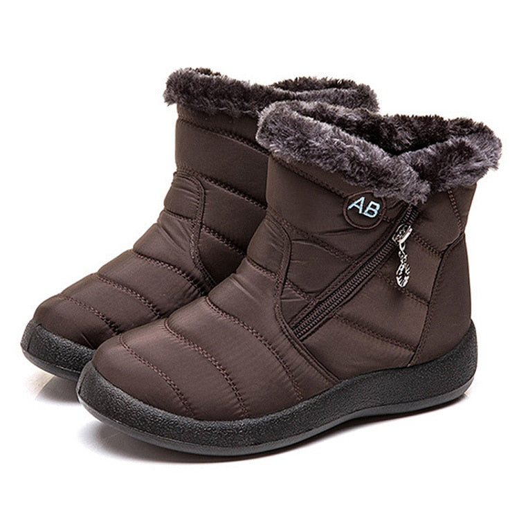 Waterproof Snow Plush Warm Ankle Boots