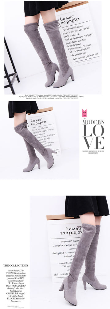 Over The Knee High Slim Boots