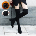 Over The Knee Flock Slim Fit Boots