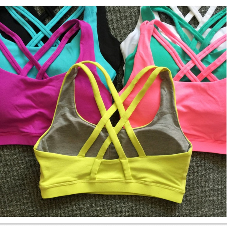 Sexy Mermaid Curve Cross Shockproof Sports Bras