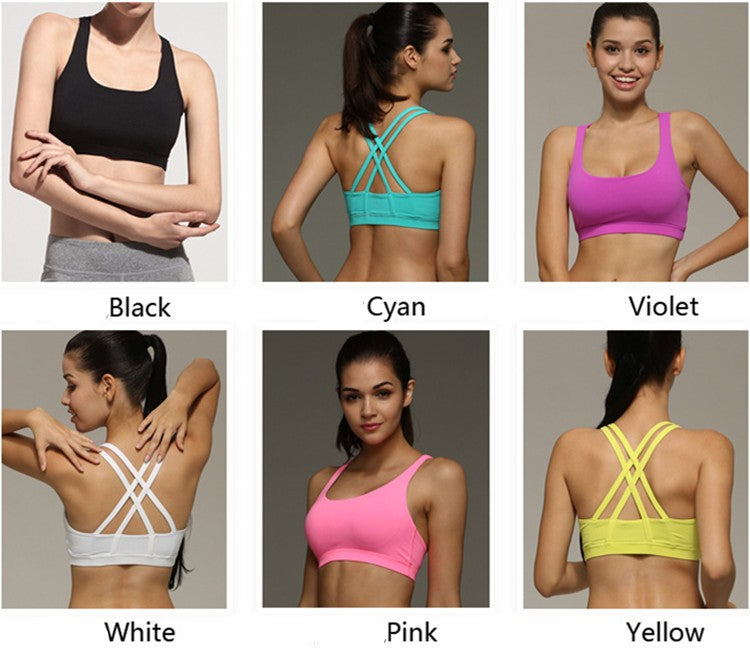 Sexy Mermaid Curve Cross Shockproof Sports Bras