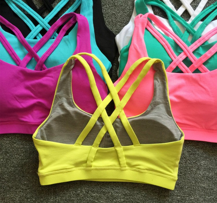 Sexy Mermaid Curve Cross Shockproof Sports Bras