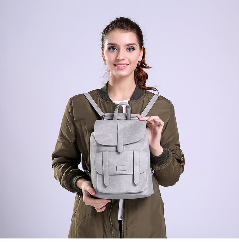 Leather Vintage Women Backpack