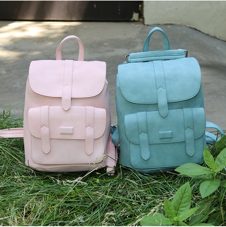 Leather Vintage Women Backpack