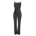 Striped Bodycon Party Clubwear Jumpsuit