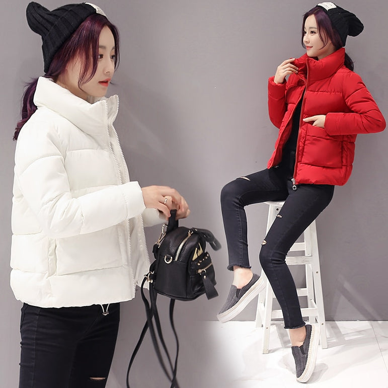 Short Style Cotton padded Parkas Coat Jacket