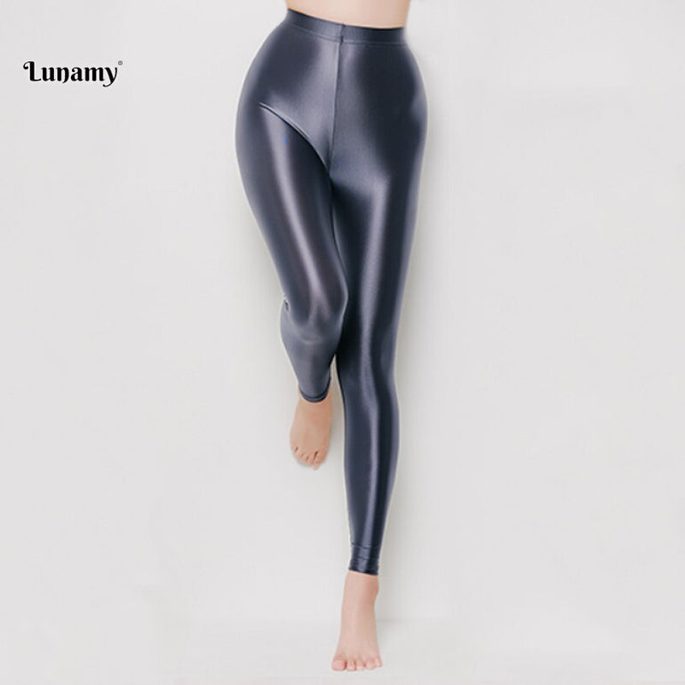 Sexy High Cut Gym Retro Glossy Suit