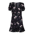 Floral Chiffon Boho Party Mini Dress