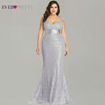 Elegant Mermaid Lace Sleeveless Party Gowns Dress