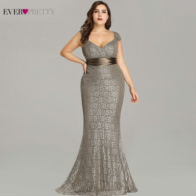 Elegant Mermaid Lace Sleeveless Party Gowns Dress