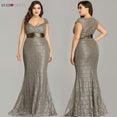 Elegant Mermaid Lace Sleeveless Party Gowns Dress