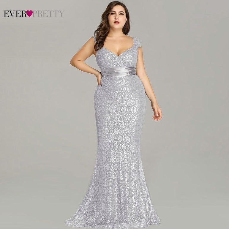 Elegant Mermaid Lace Sleeveless Party Gowns Dress