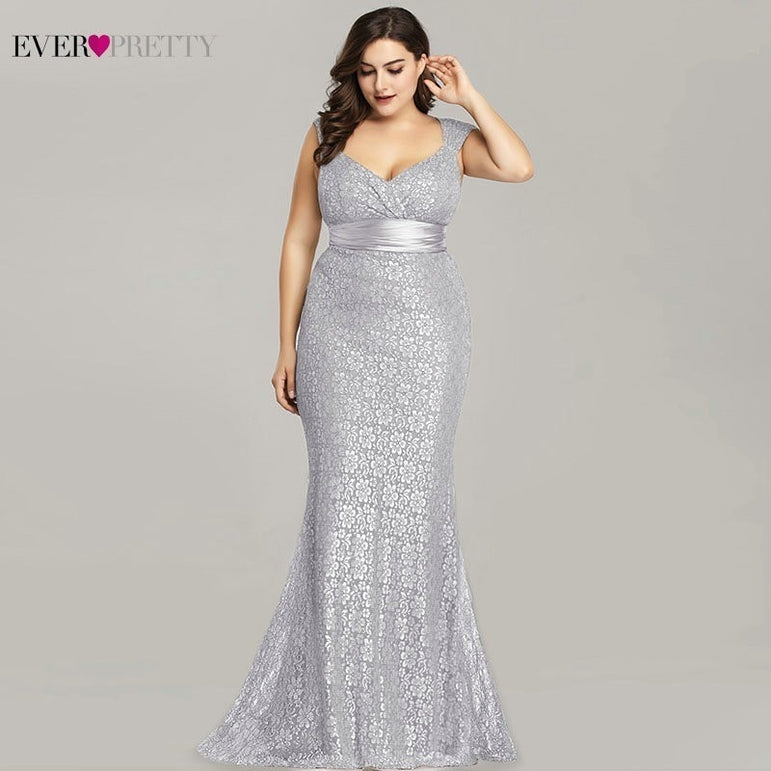 Elegant Mermaid Lace Sleeveless Party Gowns Dress