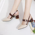 Shallow Mouth pointed Hollow Coarse sandals