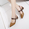 Shallow Mouth pointed Hollow Coarse sandals