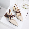 Shallow Mouth pointed Hollow Coarse sandals