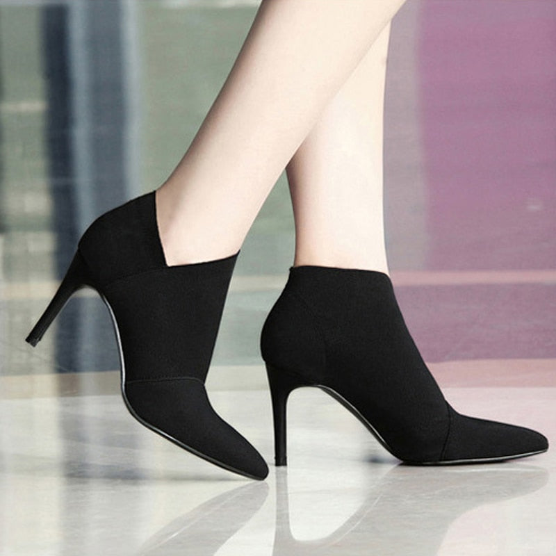 Cute Women High Heel Booties