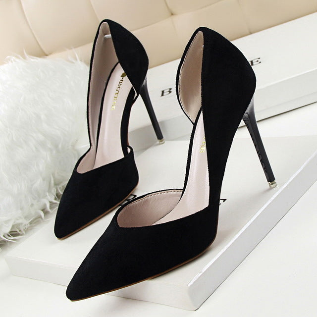 Stiletto Women Pumps Shallow Hollow High Heels