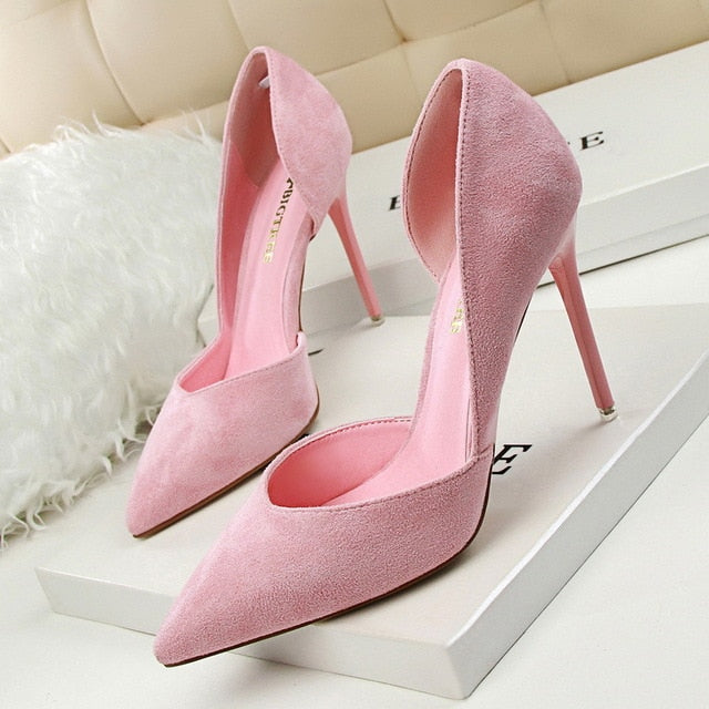 Stiletto Women Pumps Shallow Hollow High Heels