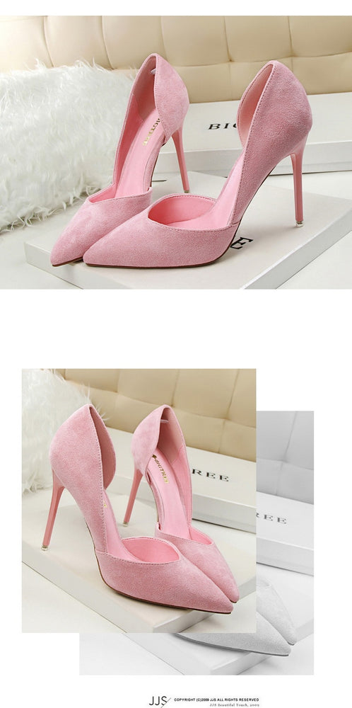 Stiletto Women Pumps Shallow Hollow High Heels