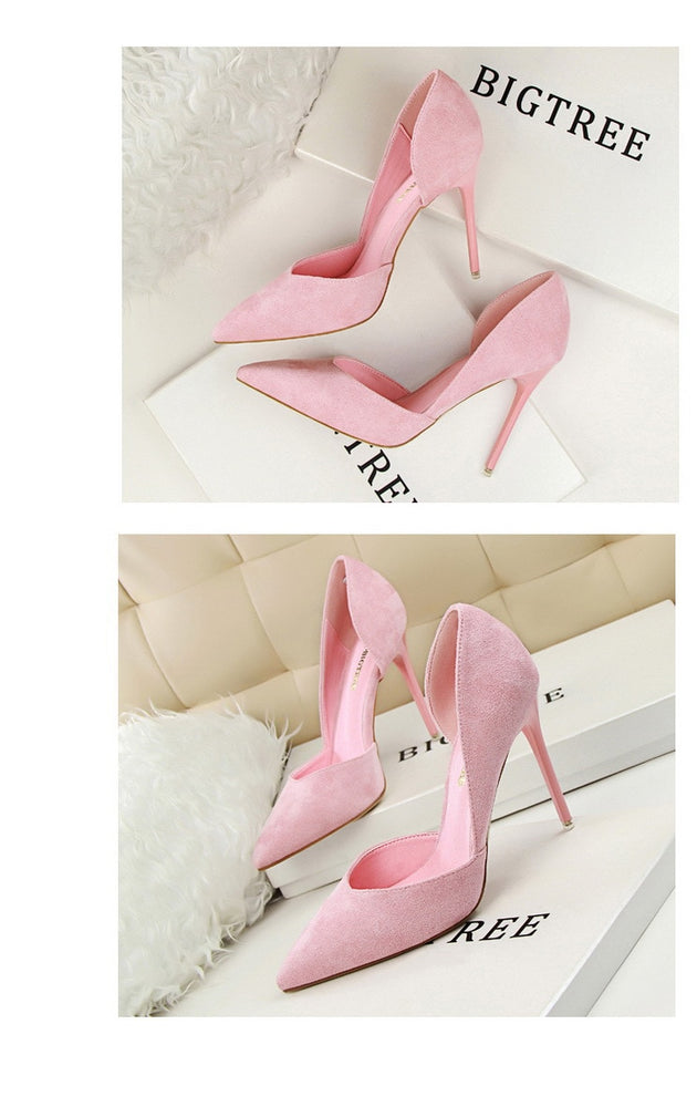 Stiletto Women Pumps Shallow Hollow High Heels