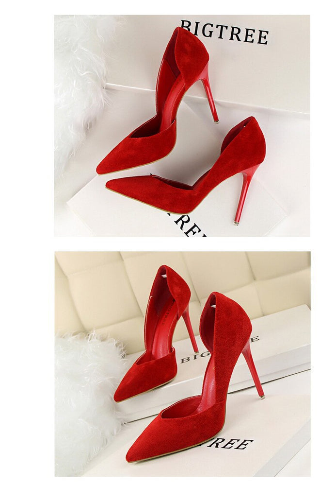 Stiletto Women Pumps Shallow Hollow High Heels