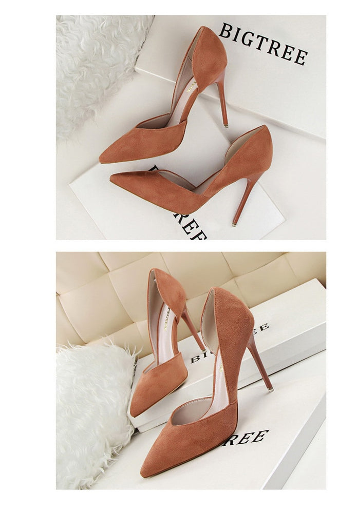 Stiletto Women Pumps Shallow Hollow High Heels