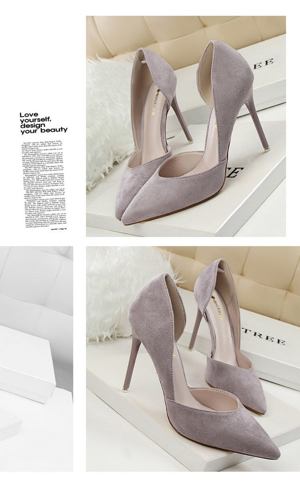 Stiletto Women Pumps Shallow Hollow High Heels