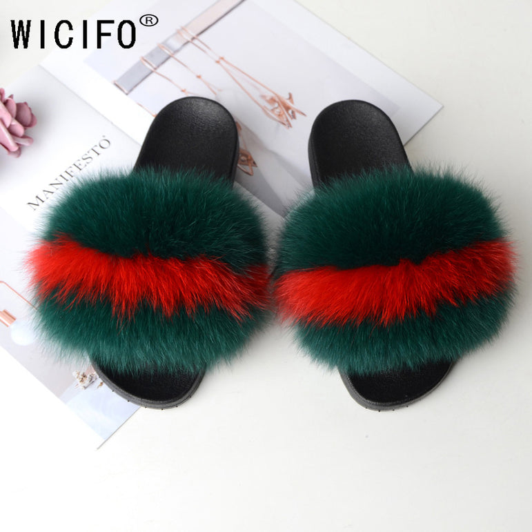 Cute Real Fur Slippers