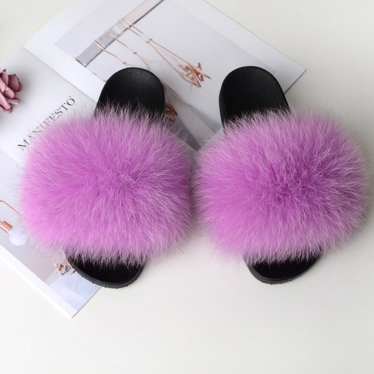 Cute Real Fur Slippers