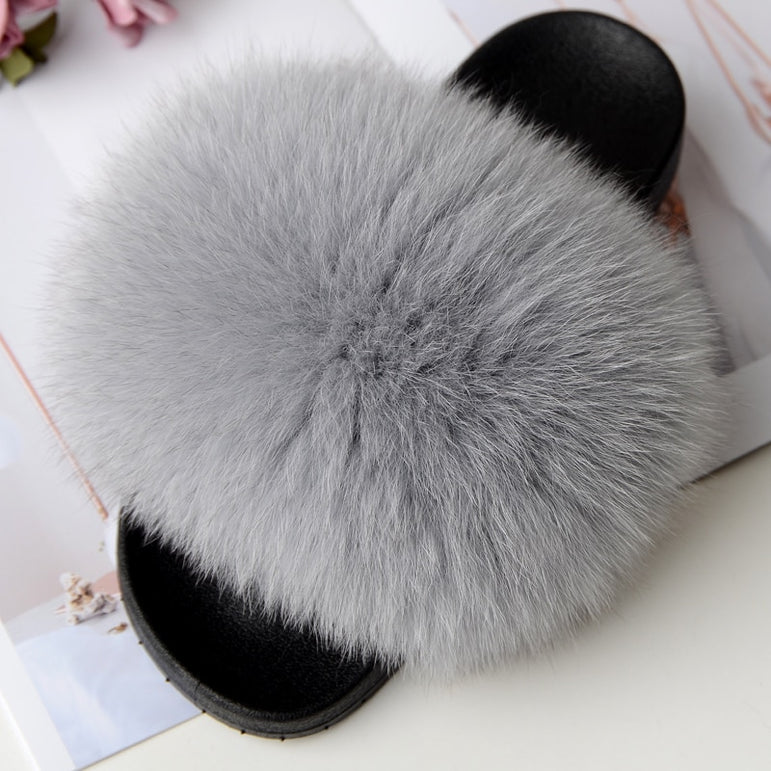 Cute Real Fur Slippers