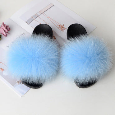 Cute Real Fur Slippers