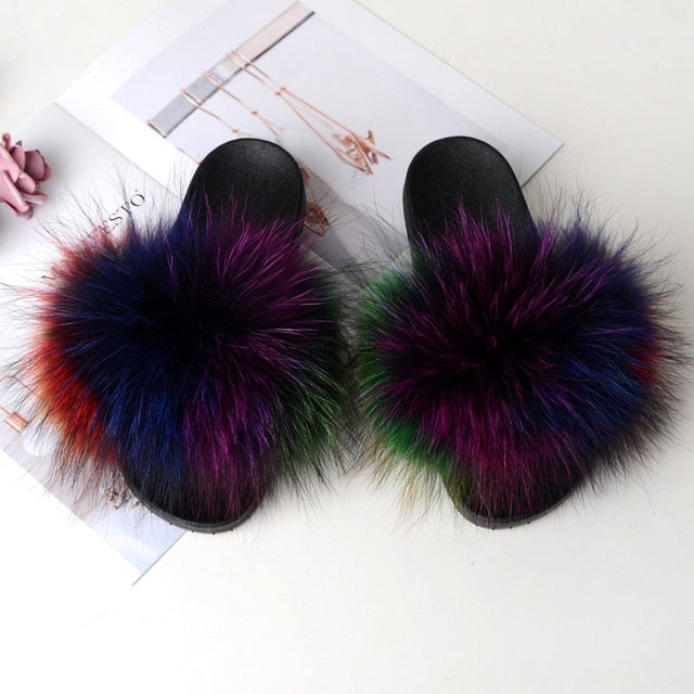 Cute Real Fur Slippers