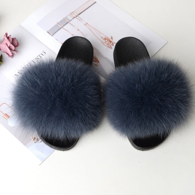 Cute Real Fur Slippers