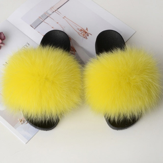 Cute Real Fur Slippers